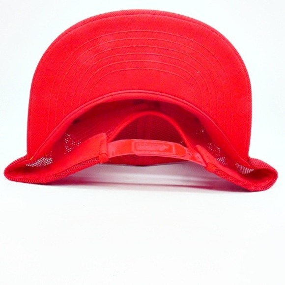 Vintage Red Firestone Snapback Hat Embroidered Bridgestone NEW Made In USA - Picture 7 of 7